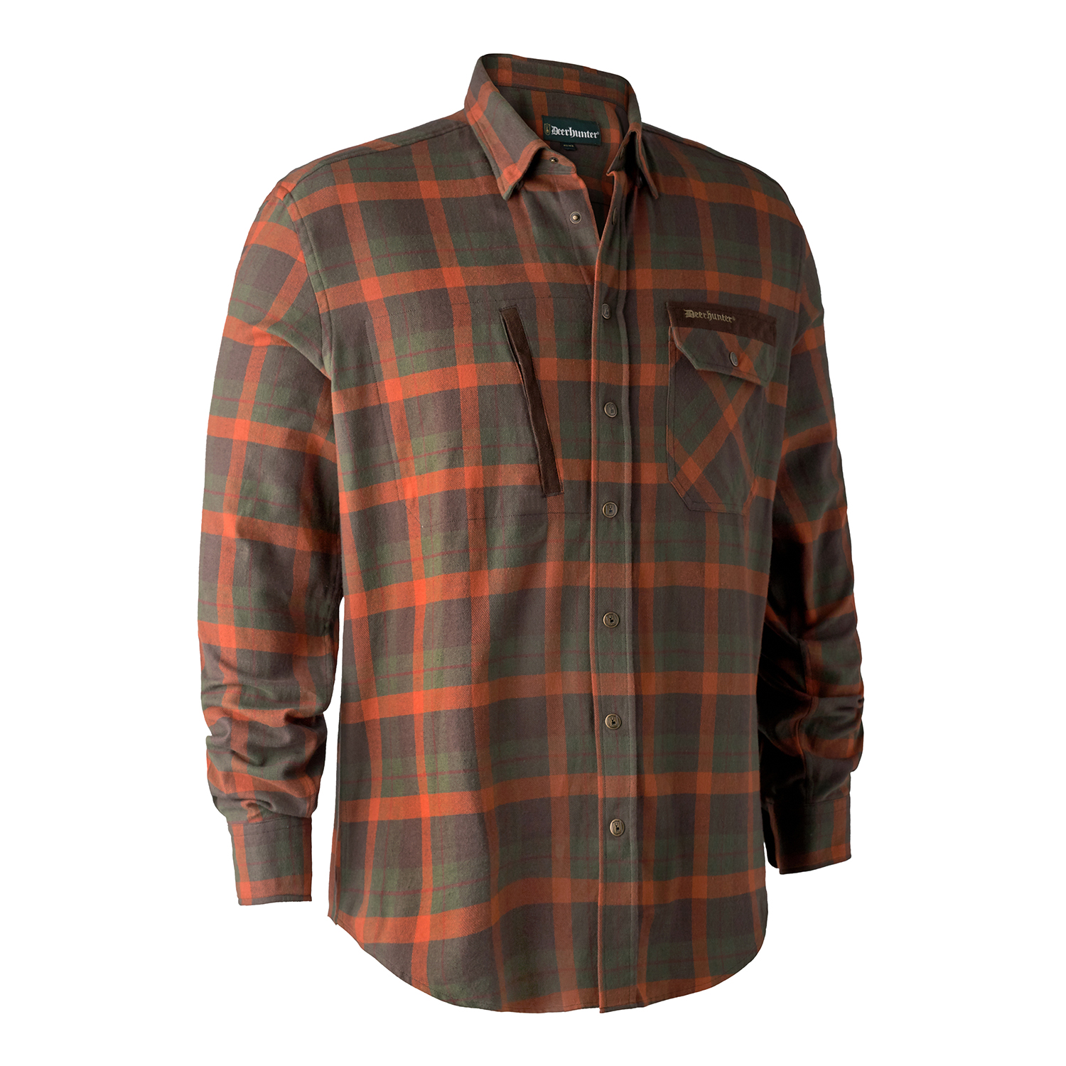 Ethan Skjorte Orange Check 39 40