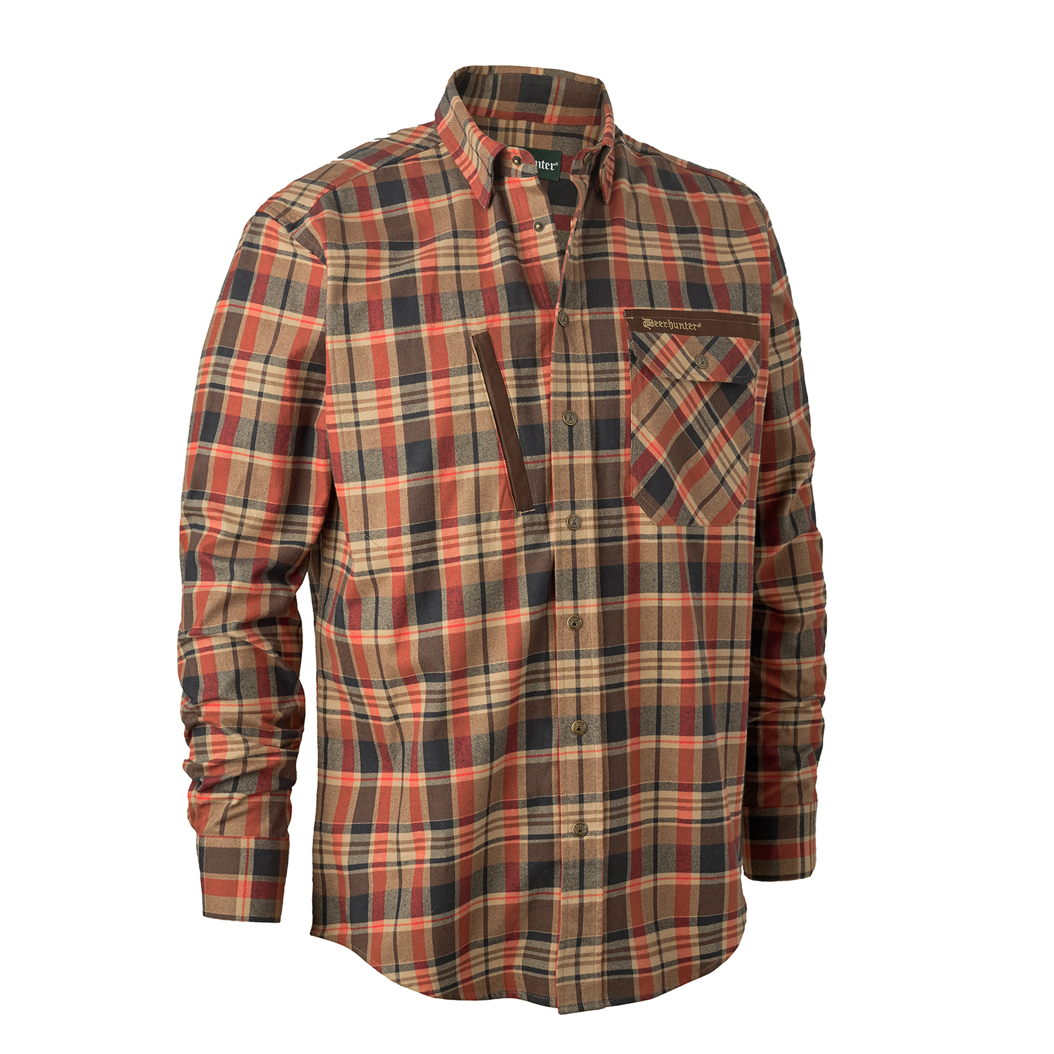Hektor Skjorte Orange Check 39 40