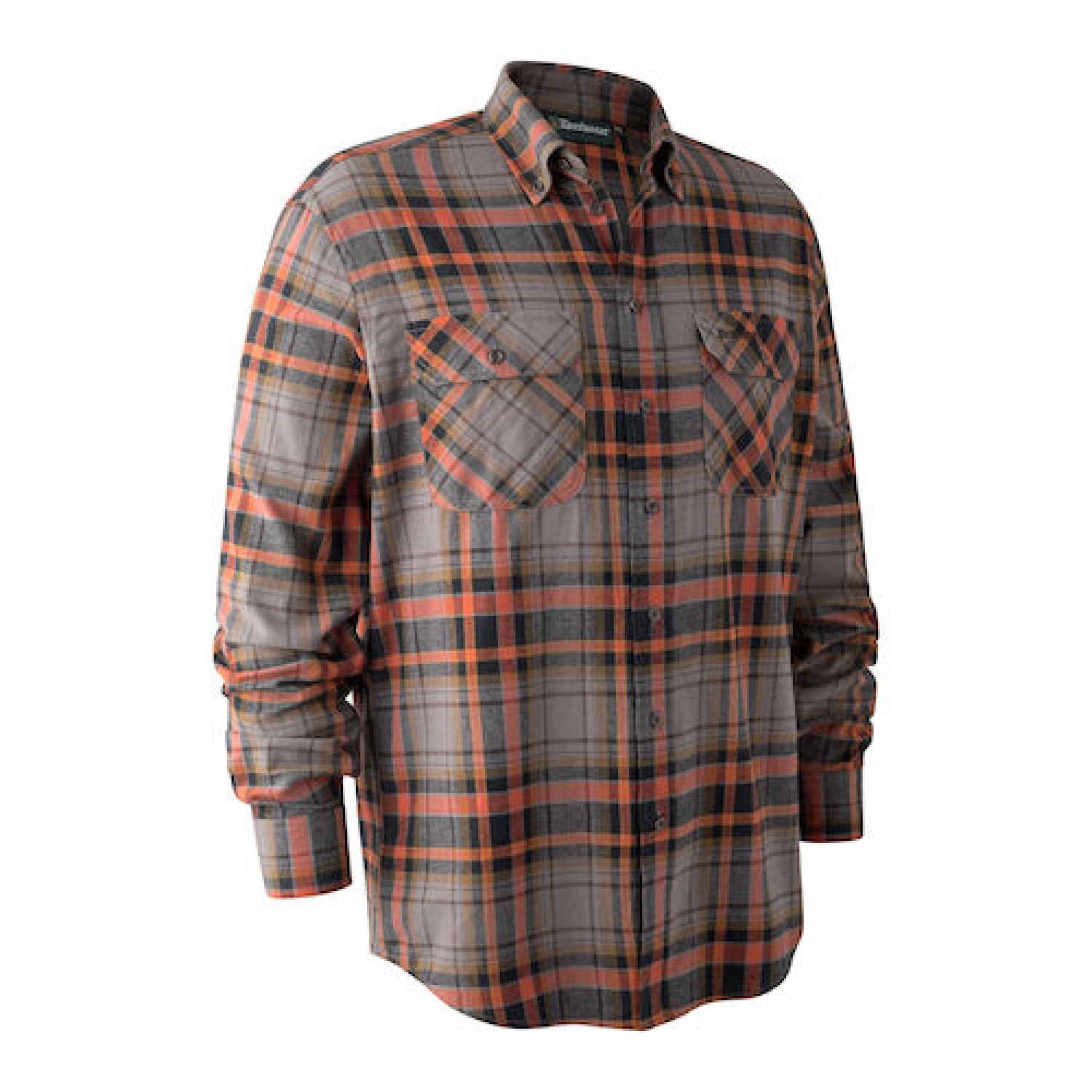 Marvin Skjorte Orange Check 45 46
